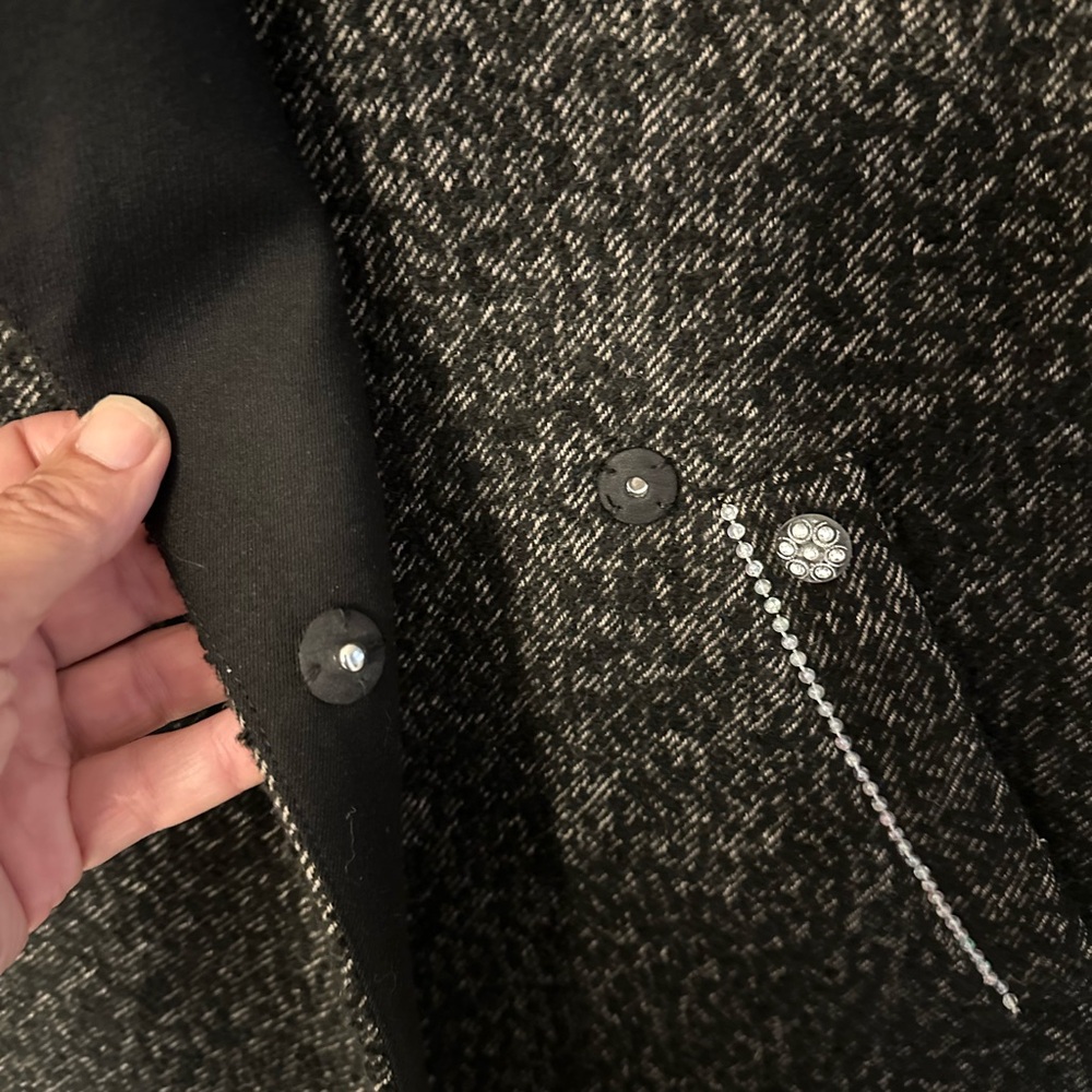 H&M Textured Black Trench Coat - Picture 12 of 12